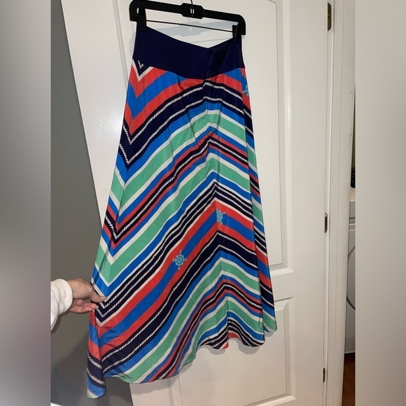 Lilly Pulitzer Printed Silk Maxi Skirt ⚓️🛳️ Size 0 - Picture 5 of 10